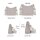 YISUOHOOM Womens Small Handbag Gray Shoulder Bag Crossbody with Multiple Compartments