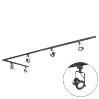 QAZQA industrial vintage track system complete set...