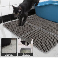 MOCOBO litter box mat, non-slip, waterproof, easy to...