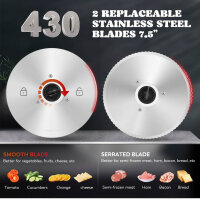 Moongiantgo Allesschneider, 200W, Elektrisch, 19cm...