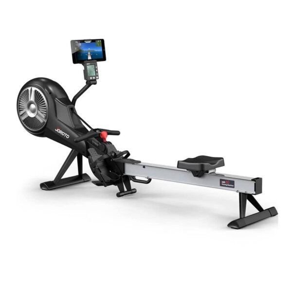 JOROTO Rudergerät, Rudergerät für Zuhause, Luft- und Magnetwiderstand, faltbar, Bluetooth LCD, kommerzielle Qualität.