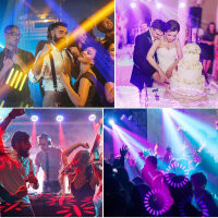 150W Moving Head LED, DMX512 Spot, Zoom Gobo, 13°-15° Fokuseffekt, 7 Muster, 7 Farben, 3 Prisma für Bühne, Disco, DJ, Bar, Party.