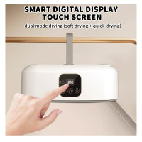 TAZZOR Mini Dryer 600W, Portable 10KG Heat Pump Dryer with 1-8H Timer, Remote Control & UV Sterilization.