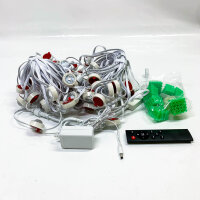 Permanente Outdoor-Lichter, 100 Fuß, 80 LED, intelligente Außenbeleuchtung, IP67 wasserdicht, steuerbar über App/Sprachbefehle.