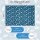 Ella weighted blanket 2.4 kg, 90x120 cm, therapy blanket for stress relief, hypoallergenic glass beads, soft cotton outer layer, for children 15-25 kg.