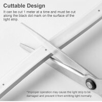 KSIBNW Neon LED strip 230V, 20m, IP65, neutral white 4000K, incl. power supply & controller, flexible, waterproof, ideal for indoor and outdoor decoration.