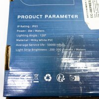 KSIBNW Neon LED strip 230V, 20m, IP65, neutral white 4000K, incl. power supply & controller, flexible, waterproof, ideal for indoor and outdoor decoration.