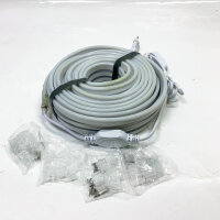 KSIBNW Neon LED Streifen 230V, 20m, IP65, Neutralweiß 4000K, flexibel, wasserdicht, inkl. Netzteil & Controller, ideal für Außen- und Innendekoration.