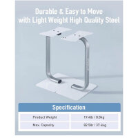 BYZOOM FITNESS, Pure Series, verstellbarer Hantelständer, 5,6kg/12,5lb, kompakt, vielseitig einsetzbar, modernes Design.