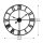 HAITANG Vintage Round 60cm Battery Operated Silent Roman Numeral Wall Clock Ideal for Living Room & Kitchen.