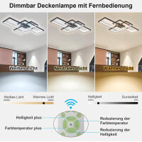 WHLL ceiling light, 140cm, LED, dimmable, remote control,...
