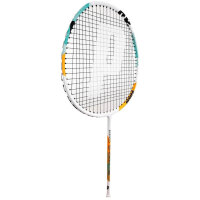 Prince Pro Shark badminton racket, graphite, including shuttlecocks and a carrying bag, lightweight and durable for recreational and competitive use.