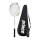 Prince Pro Shark badminton racket, graphite, including shuttlecocks and a carrying bag, lightweight and durable for recreational and competitive use.