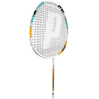 Prince Pro Shark badminton racket twin set, including shuttlecocks and protective carrying bags, ideal for recreational and competitive use.
