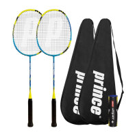 Prince Pro Rebel badminton racket twin set, graphite,...
