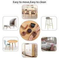 RCHYFEED Chair Leg Caps, 35-45mm, Felt, 24 Pieces, Silicone, 2 Inch, Scratch-Resistant, Protects Floors, Ideal for Chairs and Tables.