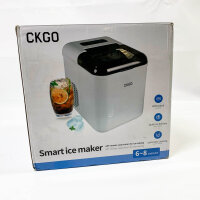 ZZLLKQ Smart Ice Cube Maker, Wi-Fi, 15 kg/24 h, 9 cubes in 6 min, self-cleaning, 2 sizes, ideal for kitchen, office, bar.