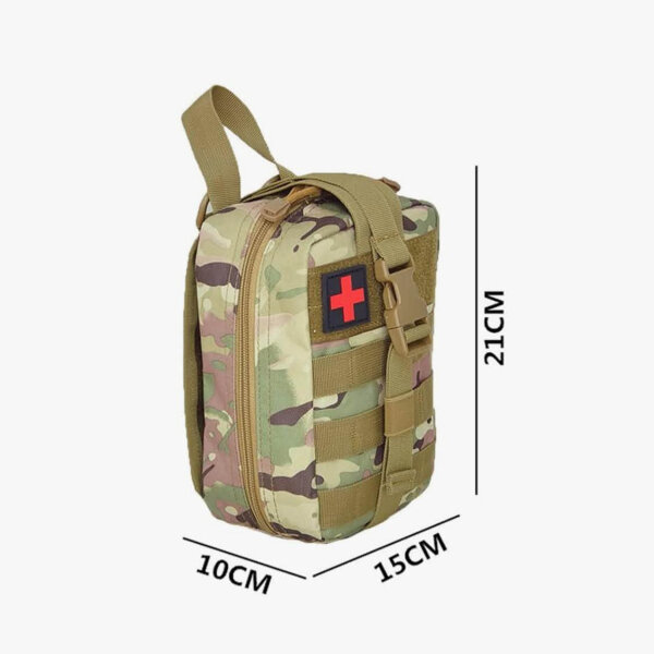 First aid kit outdoor, premium, first aid bag, camouflage, for home, car, travel, office, hiking, camping.