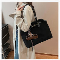 Travistar womens suede tote bag, shopper bag, large,...