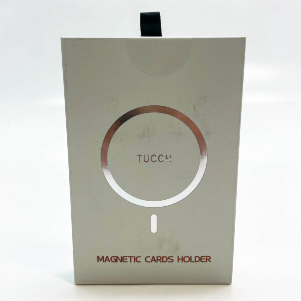 Tucch Cardos, iPhone 16/15/14/13/12, RFID Wallet, 5 Card Slots, ID Format, Landscape Format, Blue