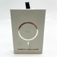 Tucch RFID Magnetkartenhalter, max. 5 Karten, Landschafts- & Porträtmodus, kompatibel mit iPhone 16/15/14/13/12, nicht für Mini - Schwarz.