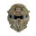 CP tactical helmet, fully equipped with mask, headphones, goggles and anti-fog fan for airsoft and paintball.