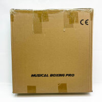 Music Bluetooth Boxing Machine, Electronic Box with LED, USB Rechargeable, Decompression, Promotes Hand-Eye Reaction, Black.
