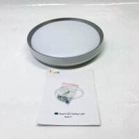 Lepro AI Smart Ceiling Light T1, LED Ceiling Light, Dimmable, 24W, 1800LM, IP44, Voice Recognition, Music Sync, WiFi, Bluetooth, Alexa/Google.