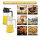 EnthuLove 2-in-1 Ölspender, 470ml, Multifunktions-Ölsprüher, Glas, ideal für Küche und Heißluftfritteuse, 2 Stück Schwarz.