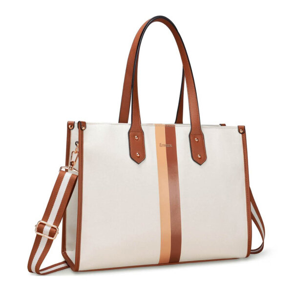 ESTARER Laptop Handbag, 15.6 inch Tote Bag, Water Resistant, Ideal for Work, Business and College.