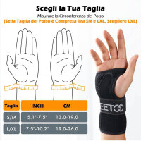 Freetoo pulse book S/M right, carpal tunnel support, breathable orthosis, 3 metal pads, softly padded, ideal for arthritis.