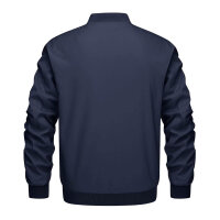 MAGCOMSEN mens transitional jacket, XXL, bomber jacket, warm, fleece, windproof, outdoor, dark blue, with sleeve pocket.