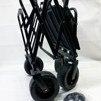 Century Star handcart, foldable, all-terrain, 150 kg load capacity, brake, large capacity, ideal for the beach and garden.