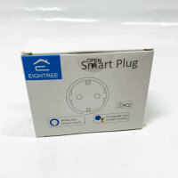 WLAN Smart Steckdose ET20 2er Pack, Mini Steckdose mit Strommessung, Alexa & Google Home kompatibel, 16A, Fernzugriff, Zeitplan, 2,4-G-Hz.