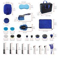 bemece car cleaning brush set, 29 pieces, detailing...