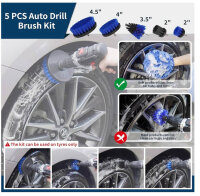 bemece Auto Reinigung Pinsel Set, 29-teilig, Detaillierungs-Bürsten, für Innen- und Außenreinigung, Motor, Lüftungsschlitze, Tragetasche.