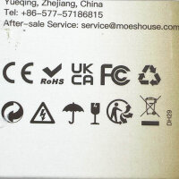 MOES Smart Light Switch, 2 Gang, Flush-Mounted, Wifi, Compatible with Apple Home, Alexa, Google Home, requires neutral wire.