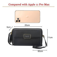 Yixuan Putrot Portable Phone Wallet Small Crossbody Bag with Card Slots PU Adjustable Strap.