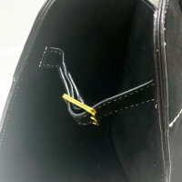 Travistar Damen Tote Bag, Groß, Shopper Tasche, Retro Design, abnehmbarer Riemen, Tragegriff, ideal für Arbeit, Schule, Shopping, Schwarz.