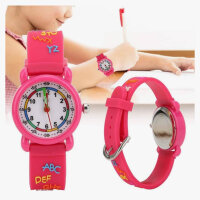 Lovely childrens cartoon watch, waterproof, brush watch for children, colourful design, ideal for little adventurers.