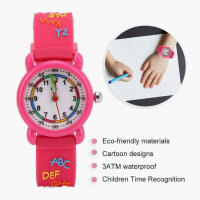 Lovely childrens cartoon watch, waterproof, brush watch for children, colourful design, ideal for little adventurers.