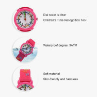 Lovely childrens cartoon watch, waterproof, brush watch for children, colourful design, ideal for little adventurers.