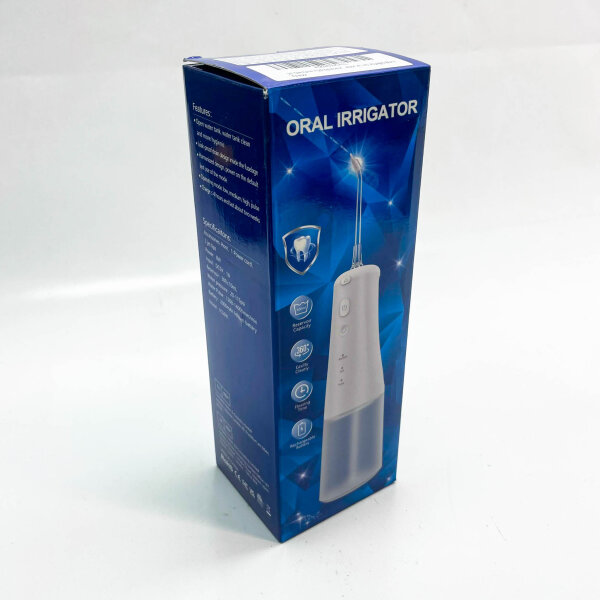 Dental Jet Hydropulser, 310 ml, drahtloser Irrigator, 6 Spitzen, USB wiederaufladbar, IPX7 wasserdicht, ideal für Zuhause und Reisen.