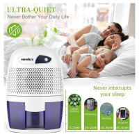 Senelux Mini-Luftentfeuchter 500 ml, tragbar, leise,...