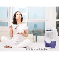 Senelux mini dehumidifier 500 ml, portable, quiet, efficient, ideal for small rooms, basements and bedrooms.