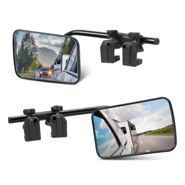 SUPAREE Wohnwagen Spiegel, universal Zusatzspiegel, für Wohnmobile, 2 Stück, ideal für alle Fahrzeugtypen, verbesserte Sicht.