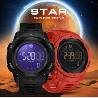 Tactical digital mens wristwatch, sports watch with...