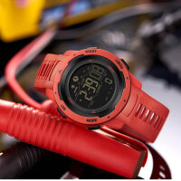 Tactical Digital Herren Armbanduhr, Sportuhr mit Schrittzähler, Kalorien- und Distanzmessung, ideal für Outdoor-Aktivitäten.