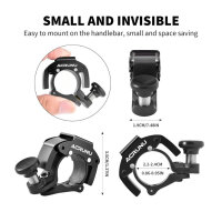 ACRUNU triangular bag, waterproof, 1.5L, for 22-24mm frames, including bicycle bell, ideal for mountain bikes and road bikes.