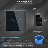 PANGTZEEN Smart WiFi Light Switch 2-Way, 2.4GHz, Alexa...